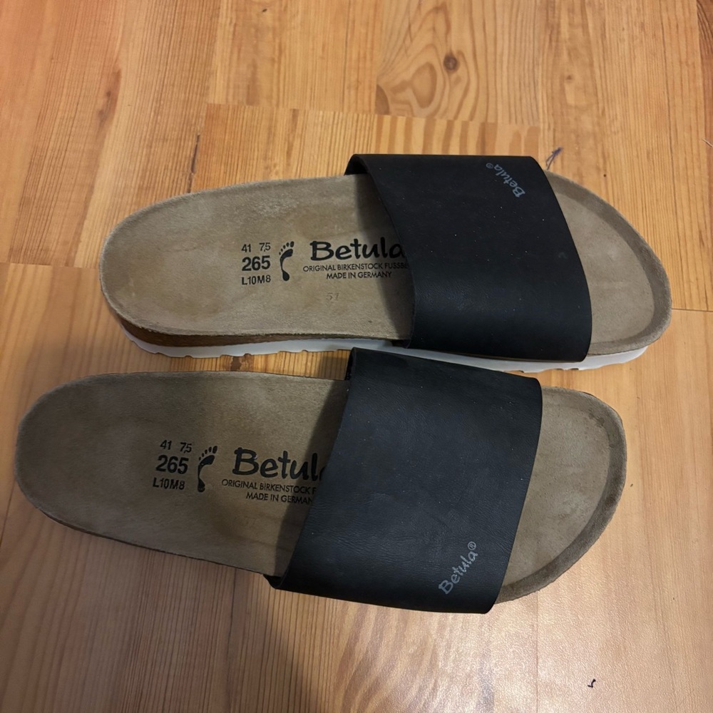 New Betula by Birkenstock women’s sandals black white size EU 41